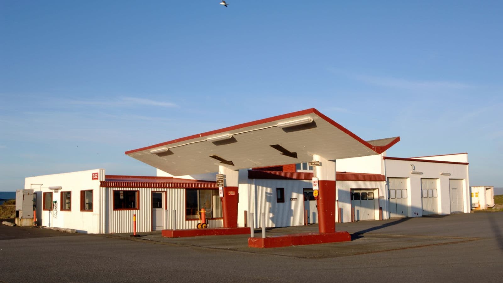 Petrol station in Iceland.