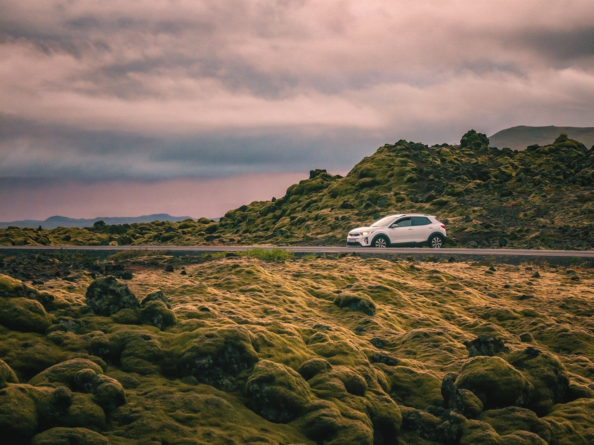 Image of a small car rental in Iceland