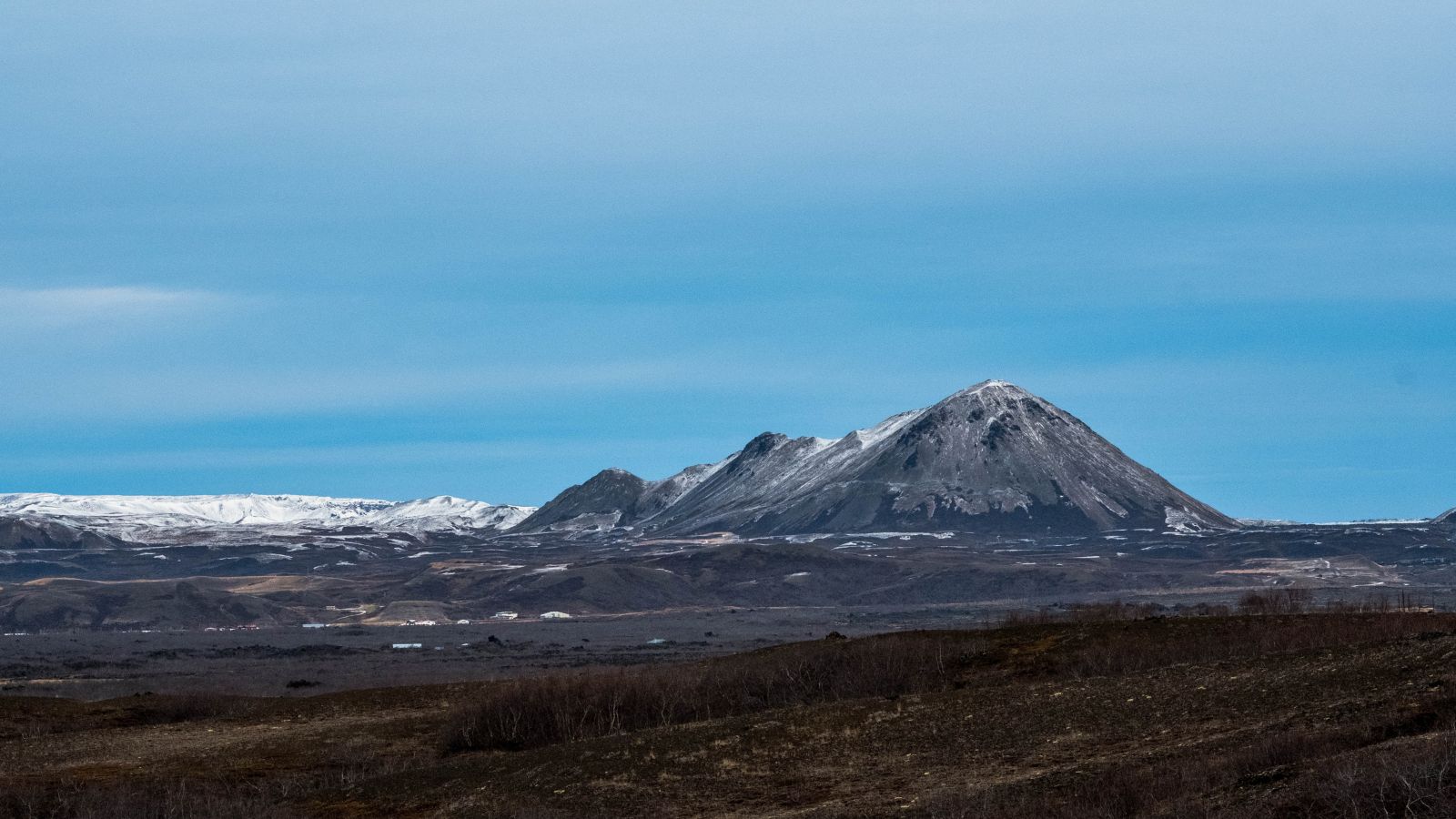 Moulded lava fields in Dimmuborgir, Iceland.