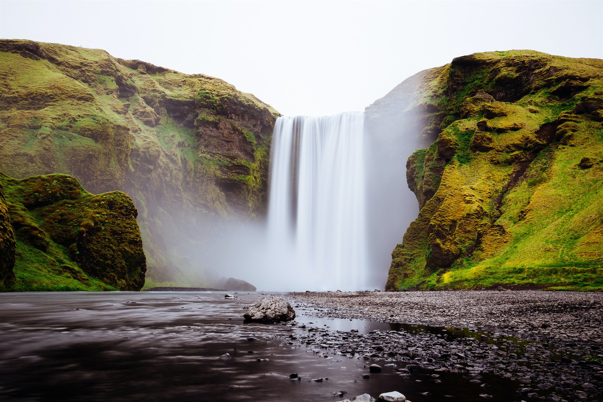 Skõgafoss waterfall hike Iceland