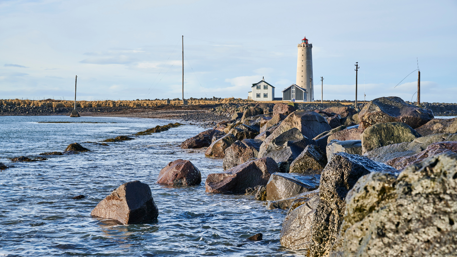 Grótta Lighthouse in Iceland
