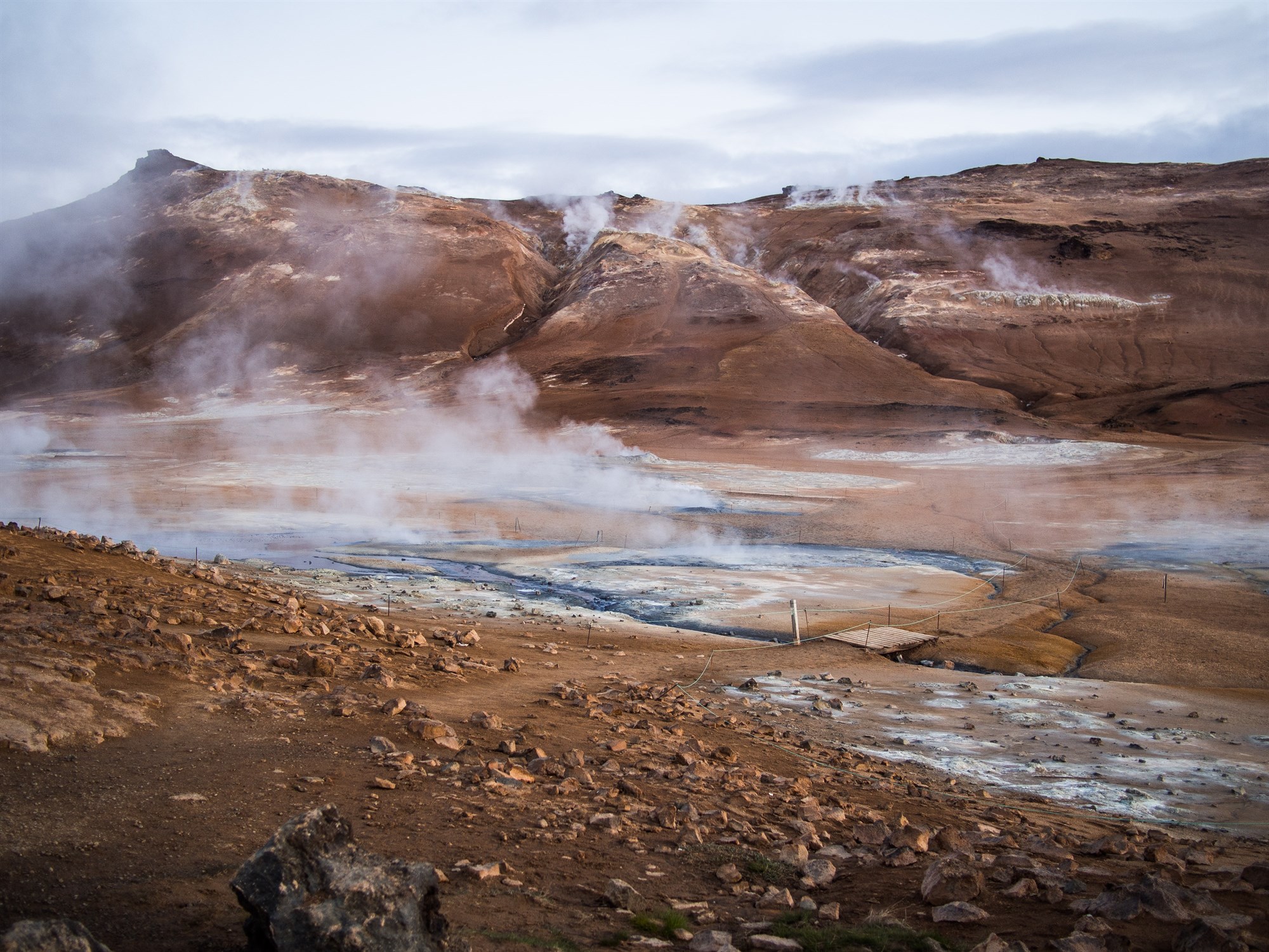 Hot spring in Iceland.