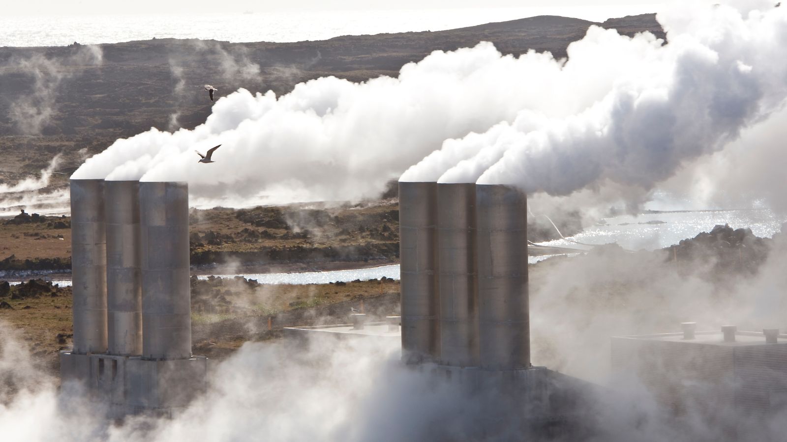 Geothermal power plant in Iceland.