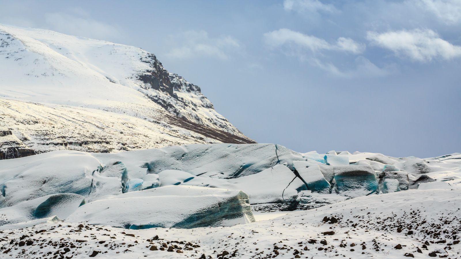 Svínafellsjökull Glacier, Iceland.