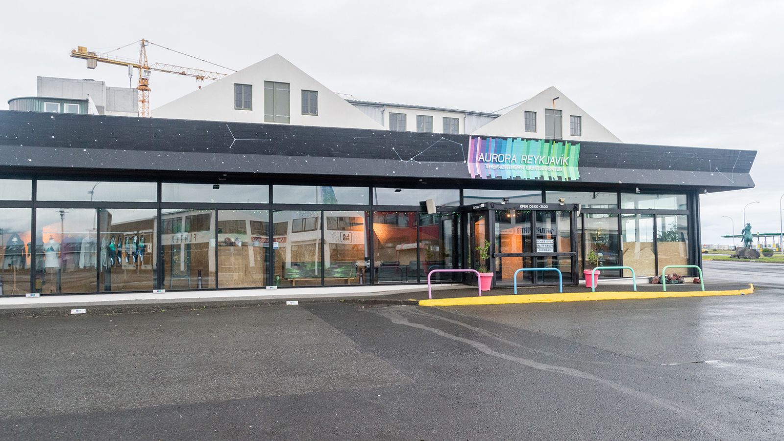 Exterior of Aurora Reykjavik.