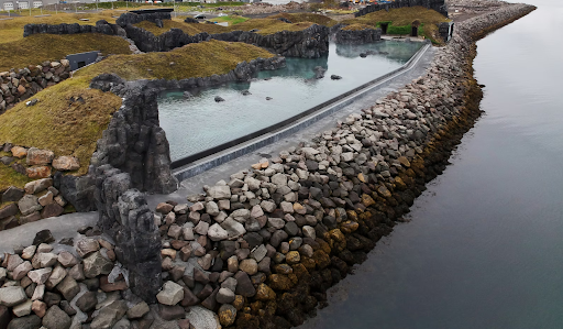 Sky Lagoon’s stunning geothermal pool overlooking the ocean near Reykjavik, Iceland.