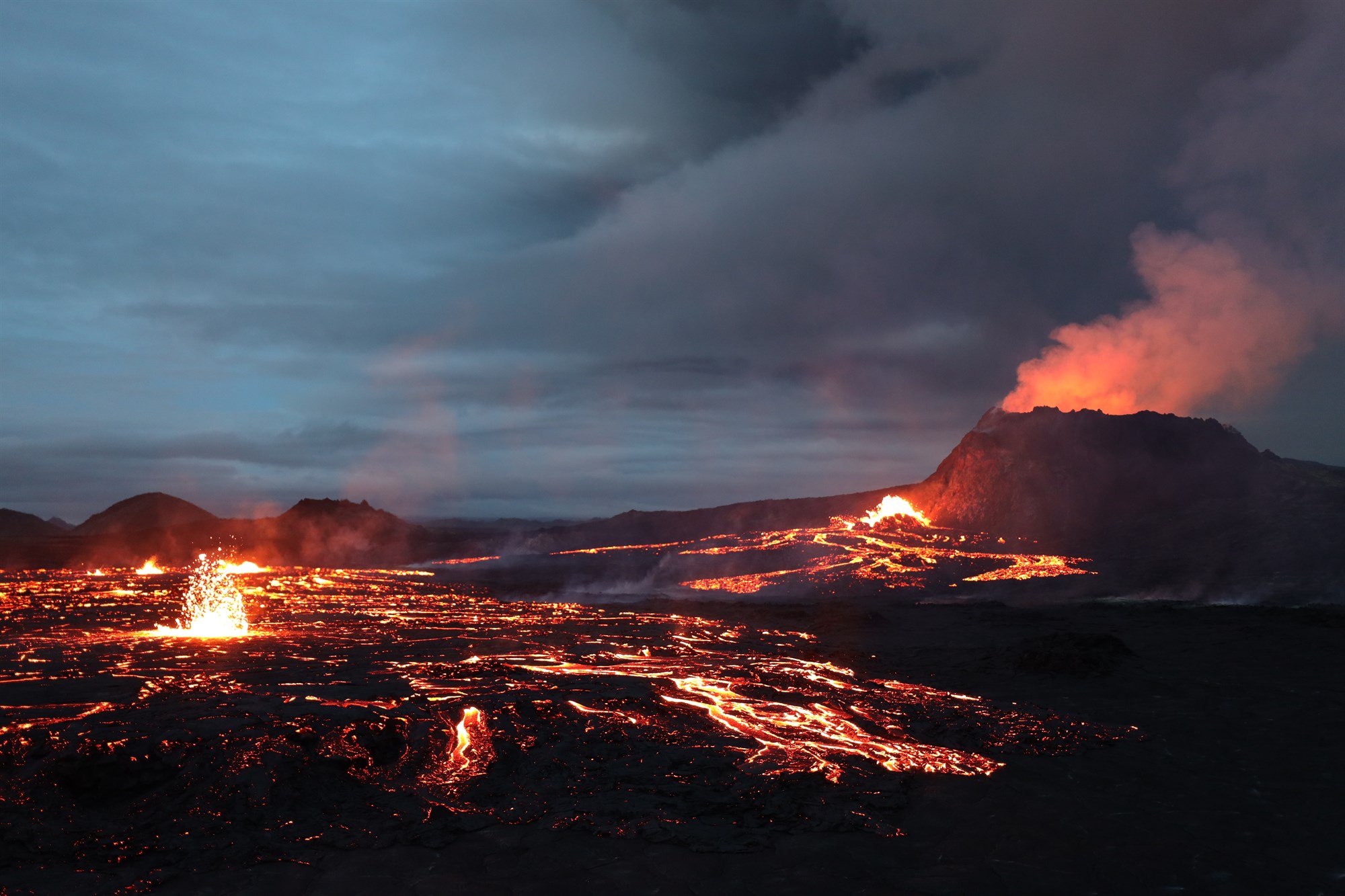 Recent volcanic eruption in Iceland